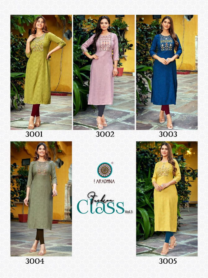 Aradhna Fashion Class Vol 3 Ethnic Wear Wholesale Kurtis Catalog